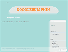 Tablet Screenshot of doodlebumpkin.wordpress.com