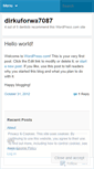 Mobile Screenshot of dirkuforwa7087.wordpress.com