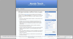 Desktop Screenshot of mundotouch.wordpress.com