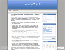 Tablet Screenshot of mundotouch.wordpress.com