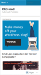 Mobile Screenshot of cliphead.wordpress.com