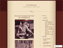 Tablet Screenshot of cliphead.wordpress.com