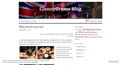 Desktop Screenshot of glennydrums.wordpress.com