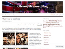 Tablet Screenshot of glennydrums.wordpress.com