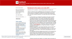 Desktop Screenshot of jumbuckblog.wordpress.com