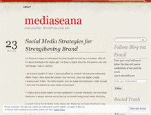 Tablet Screenshot of mediaseana.wordpress.com