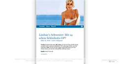 Desktop Screenshot of lindsayfanblog.wordpress.com