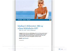 Tablet Screenshot of lindsayfanblog.wordpress.com