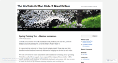 Desktop Screenshot of korthalsgriffonclubgb.wordpress.com