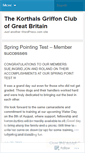 Mobile Screenshot of korthalsgriffonclubgb.wordpress.com