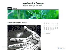 Tablet Screenshot of muslims4europe.wordpress.com