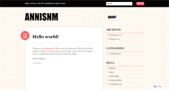 Desktop Screenshot of annisnm.wordpress.com