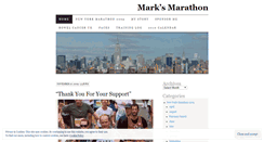 Desktop Screenshot of marksmarathon.wordpress.com