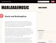 Tablet Screenshot of marlaraemusic.wordpress.com