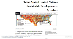 Desktop Screenshot of northtexasagainstunagenda21.wordpress.com