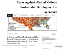 Tablet Screenshot of northtexasagainstunagenda21.wordpress.com