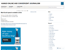 Tablet Screenshot of convergentjournalism.wordpress.com