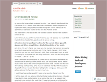 Tablet Screenshot of anomadd.wordpress.com