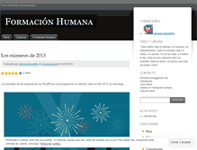 Tablet Screenshot of formacionhumana.wordpress.com