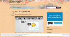 Desktop Screenshot of outstand.wordpress.com