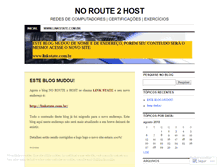 Tablet Screenshot of noroute2host.wordpress.com