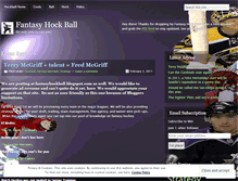 Tablet Screenshot of fantasyhockball.wordpress.com