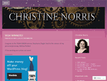 Tablet Screenshot of christinenorris.wordpress.com