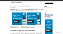 Desktop Screenshot of chromebillet.wordpress.com