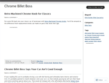 Tablet Screenshot of chromebillet.wordpress.com