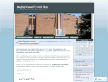 Tablet Screenshot of bayhighclassof74.wordpress.com
