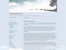 Tablet Screenshot of myrisingphoenix.wordpress.com