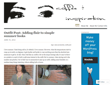 Tablet Screenshot of coffeeandinspiration.wordpress.com