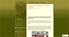 Desktop Screenshot of animalliberacion.wordpress.com