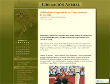 Tablet Screenshot of animalliberacion.wordpress.com