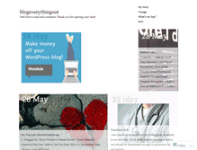Tablet Screenshot of blogeverythingout.wordpress.com