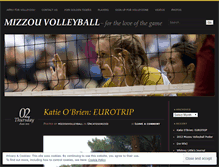 Tablet Screenshot of mizzouvolleyball.wordpress.com