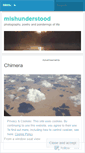 Mobile Screenshot of mishunderstood.wordpress.com