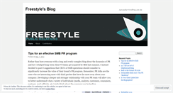 Desktop Screenshot of freestylepr.wordpress.com