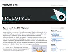 Tablet Screenshot of freestylepr.wordpress.com