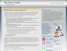 Tablet Screenshot of linuxnewb.wordpress.com