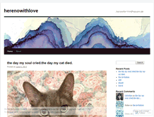 Tablet Screenshot of herenowithlove.wordpress.com