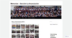 Desktop Screenshot of anunciacion.wordpress.com