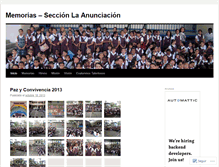 Tablet Screenshot of anunciacion.wordpress.com
