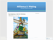 Tablet Screenshot of milliemux.wordpress.com