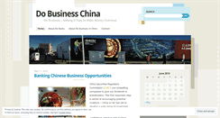 Desktop Screenshot of dobusinesschina.wordpress.com
