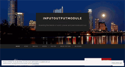 Desktop Screenshot of inputoutputmodule.wordpress.com