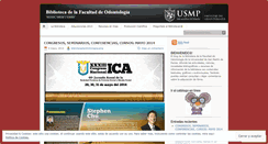Desktop Screenshot of bibliotecadeodontologiausmp.wordpress.com