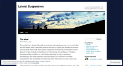 Desktop Screenshot of lateralsuspension.wordpress.com