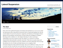 Tablet Screenshot of lateralsuspension.wordpress.com