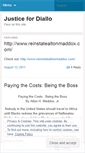 Mobile Screenshot of justicefordiallo.wordpress.com